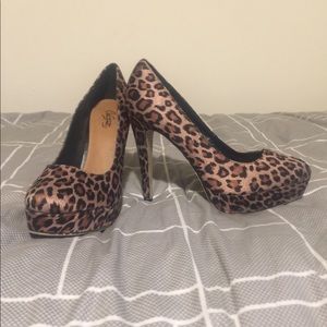 Cheetah print heels